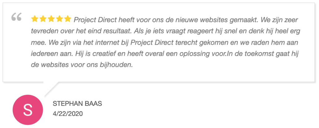 Webdesign Wormerveer - Project Direct ✓ Website laten maken ✓ WordPress ✓ Webdesign ✓ Webwinkel ✓ Vindbaar in Google